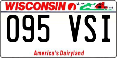 WI license plate 095VSI