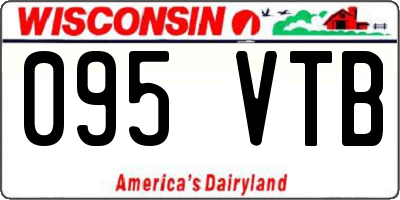 WI license plate 095VTB