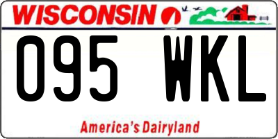 WI license plate 095WKL