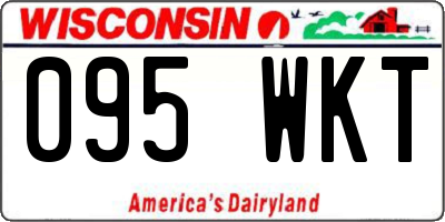 WI license plate 095WKT