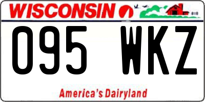 WI license plate 095WKZ