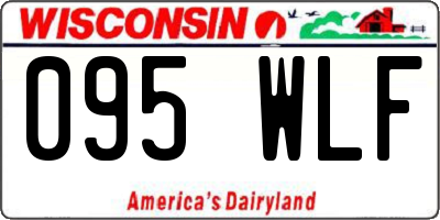 WI license plate 095WLF
