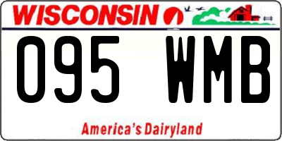 WI license plate 095WMB