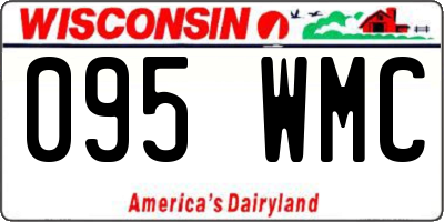 WI license plate 095WMC