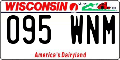 WI license plate 095WNM