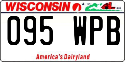 WI license plate 095WPB