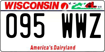 WI license plate 095WWZ