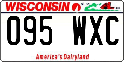 WI license plate 095WXC
