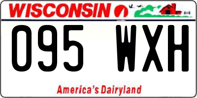 WI license plate 095WXH