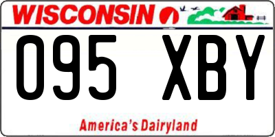 WI license plate 095XBY