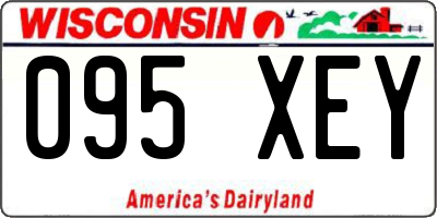 WI license plate 095XEY
