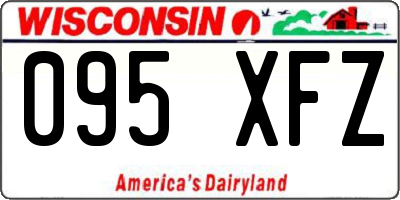 WI license plate 095XFZ