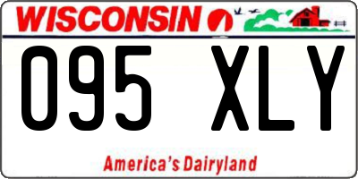 WI license plate 095XLY
