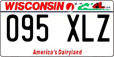 WI license plate 095XLZ