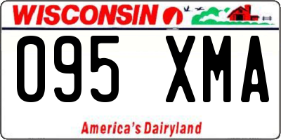 WI license plate 095XMA