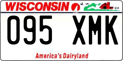 WI license plate 095XMK