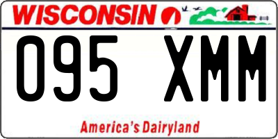 WI license plate 095XMM