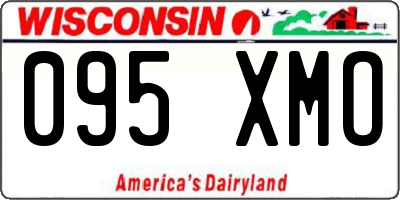 WI license plate 095XMO