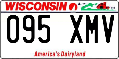 WI license plate 095XMV