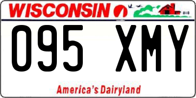 WI license plate 095XMY