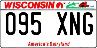 WI license plate 095XNG