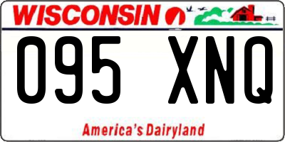 WI license plate 095XNQ