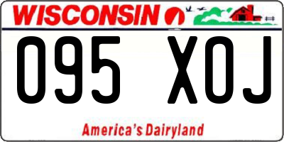 WI license plate 095XOJ