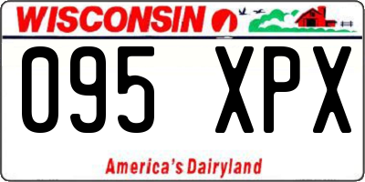 WI license plate 095XPX
