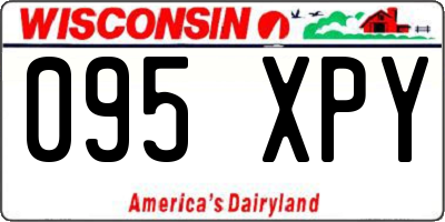 WI license plate 095XPY