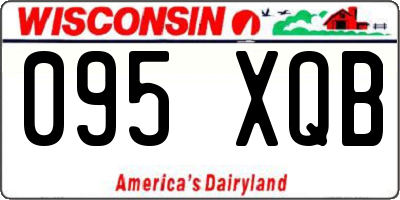 WI license plate 095XQB