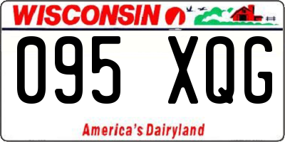 WI license plate 095XQG