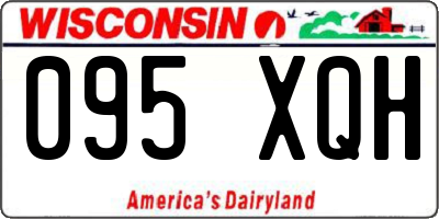 WI license plate 095XQH
