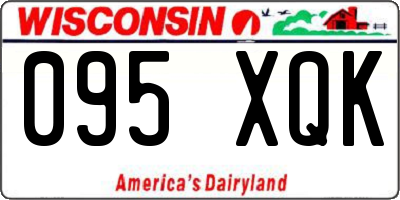 WI license plate 095XQK