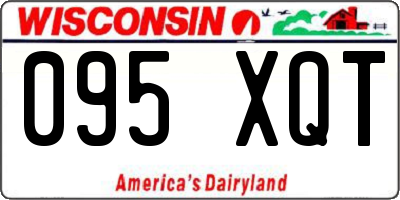 WI license plate 095XQT