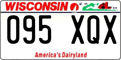 WI license plate 095XQX