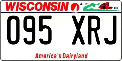WI license plate 095XRJ