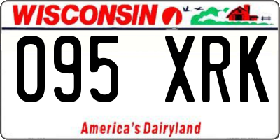 WI license plate 095XRK