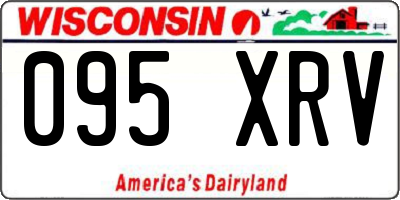 WI license plate 095XRV