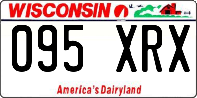 WI license plate 095XRX