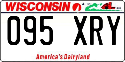 WI license plate 095XRY