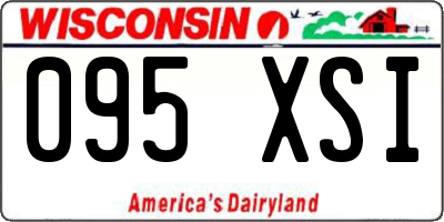 WI license plate 095XSI