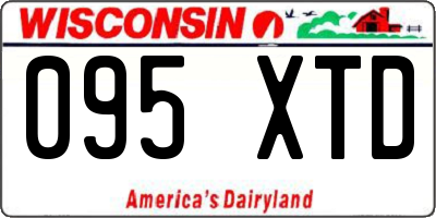 WI license plate 095XTD