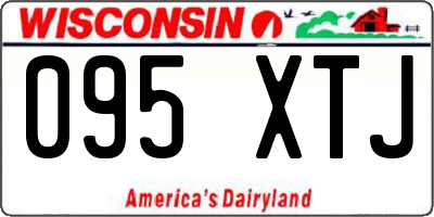 WI license plate 095XTJ