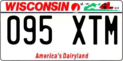 WI license plate 095XTM