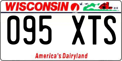 WI license plate 095XTS
