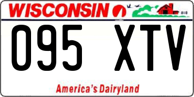 WI license plate 095XTV