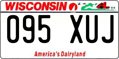 WI license plate 095XUJ