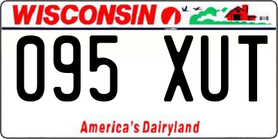 WI license plate 095XUT