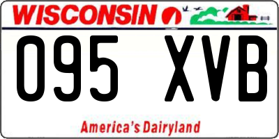 WI license plate 095XVB