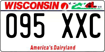WI license plate 095XXC
